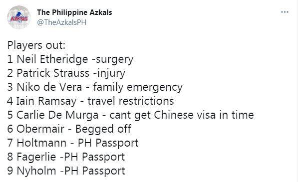 开云体育app下载-国足利好！菲律宾仅有19人来华出战 9人宣布退出